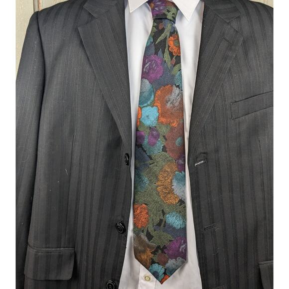Max Raab Vintage Tango Floral Tie. Pristine Condition, GORGEOUS Statement Piece! - Picture 3 of 4